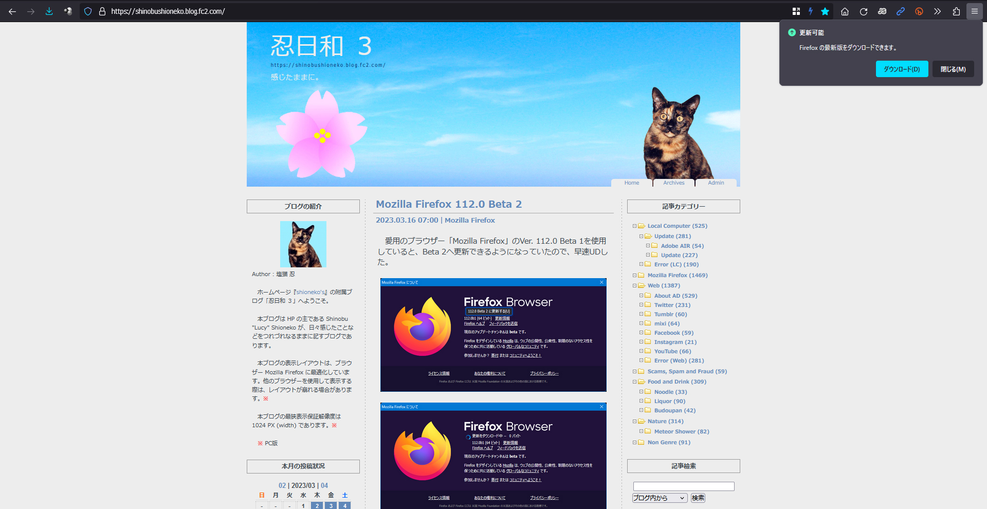 Mozilla Firefox 112.0 Beta 3