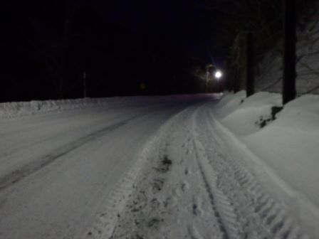 ホテル大雪への坂道