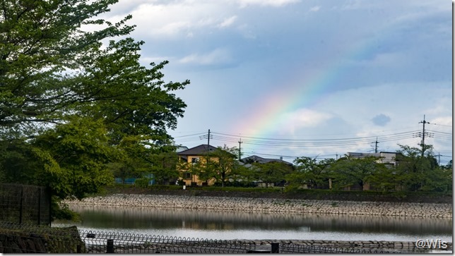 波志江沼環境ふれあい公園の虹